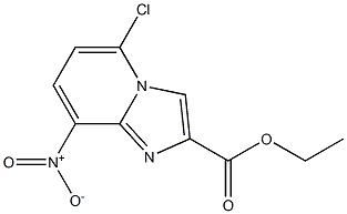 5-Chloro-8-nitro-imidazo[1,2-a]pyridine-2-carboxylic acid ethyl ester,,结构式