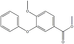 Benzoic acid, 4-methoxy-3-Phenoxy-, methyl ester Struktur