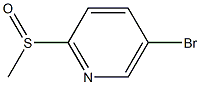 5-bromo-2-(methylsulfinyl)pyridine 化学構造式