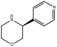 (S)-3-(吡啶-4-基)吗啉, 1213126-61-4, 结构式