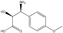 (2S,3S)-3-Amino-2-hydroxy-3-(4-methoxy-phenyl)-propionic     acid Struktur