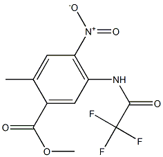 2-Methyl-4-nitro-5-(2,2,2-trifluoro-acetylamino)-benzoic acid methyl ester,,结构式