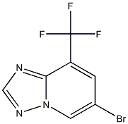 6-Bromo-8-trifluoromethyl-[1,2,4]triazolo[1,5-a]pyridine Struktur