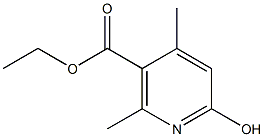 6-Hydroxy-2,4-dimethyl-nicotinic acid ethyl ester Structure