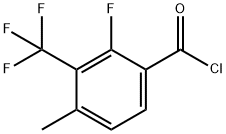2-Fluoro-4-methyl-3-(trifluoromethyl)benzoyl chloride 化学構造式