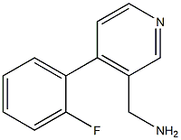 (4-(2-fluorophenyl)pyridin-3-yl)methanamine 化学構造式