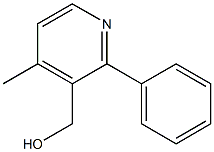 (4-methyl-2-phenylpyridin-3-yl)methanol 化学構造式