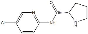 (S)-N-(5-chloropyridin-2-yl)pyrrolidine-2-carboxamide Struktur