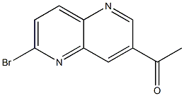 1-(6-bromo-1,5-naphthyridin-3-yl)ethanone Structure