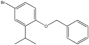 1-(benzyloxy)-4-bromo-2-isopropylbenzene Struktur