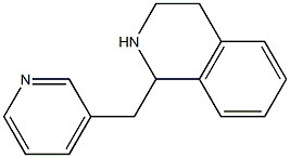 1-(pyridin-3-ylmethyl)-1,2,3,4-tetrahydroisoquinoline 化学構造式