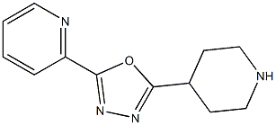 2-(piperidin-4-yl)-5-(pyridin-2-yl)-1,3,4-oxadiazole,,结构式