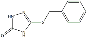 3-(benzylthio)-1H-1,2,4-triazol-5(4H)-one Structure