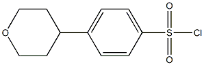 4-(tetrahydro-2H-pyran-4-yl)benzene-1-sulfonyl chloride Struktur