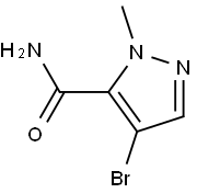 4-bromo-1-methyl-1H-pyrazole-5-carboxamide Structure