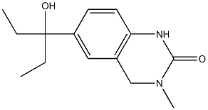 6-(3-hydroxypentan-3-yl)-3-methyl-3,4-dihydroquinazolin-2(1H)-one Struktur