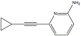 6-(cyclopropylethynyl)pyridin-2-amine Struktur