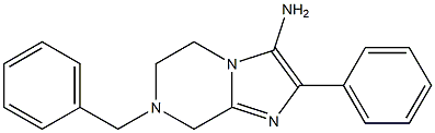 7-benzyl-2-phenyl-5,6,7,8-tetrahydroimidazo[1,2-a]pyrazin-3-amine Struktur
