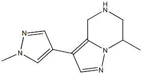 7-methyl-3-(1-methyl-1H-pyrazol-4-yl)-4,5,6,7-tetrahydropyrazolo[1,5-a]pyrazine Structure