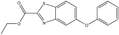 ethyl 5-phenoxybenzo[d]thiazole-2-carboxylate 化学構造式