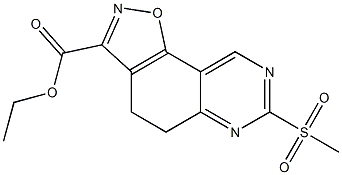 ethyl 7-(methylsulfonyl)-4,5-dihydroisoxazolo[5,4-f]quinazoline-3-carboxylate 化学構造式