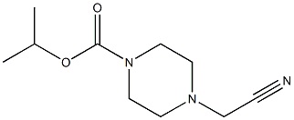 isopropyl 4-(cyanomethyl)piperazine-1-carboxylate 化学構造式