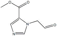 methyl 1-(2-oxoethyl)-1H-imidazole-5-carboxylate Struktur