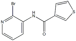 N-(2-bromopyridin-3-yl)thiophene-3-carboxamide Struktur
