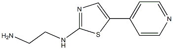 N1-(5-(pyridin-4-yl)thiazol-2-yl)ethane-1,2-diamine Struktur