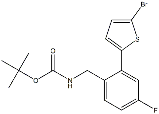 tert-butyl 2-(5-bromothiophen-2-yl)-4-fluorobenzylcarbamate Structure