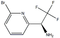 (S)-1-(6-bromopyridin-2-yl)-2,2,2-trifluoroethanamine,,结构式