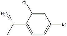 (S)-1-(4-bromo-2-chlorophenyl)ethanamine Structure