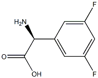 (S)-2-amino-2-(3,5-difluorophenyl)acetic acid,,结构式