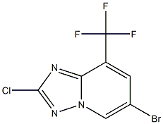 6-Bromo-2-chloro-8-trifluoromethyl-[1,2,4]triazolo[1,5-a]pyridine Structure