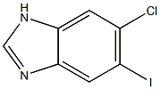 6-Chloro-5-iodo-1H-benzoimidazole 结构式