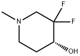 (R)-3,3-二氟-1-甲基哌啶-4-醇, 2306252-98-0, 结构式