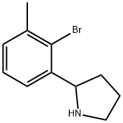 2-(2-BROMO-3-METHYLPHENYL)PYRROLIDINE Structure