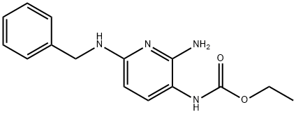 ethyl (2-amino-6-(benzylamino)pyridin-3-yl)carbamate 化学構造式
