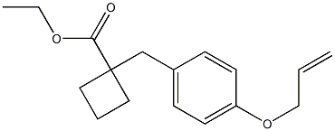 ethyl 1-(4-(allyloxy)benzyl)cyclobutanecarboxylate Structure