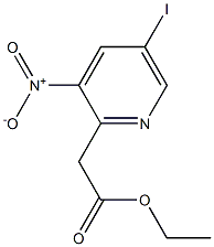 ethyl 2-(5-iodo-3-nitropyridin-2-yl)acetate Structure