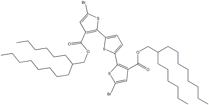 bis(2-hexyldecyl) 5,5''-dibromo-[2,2':5',2''-terthiophene]-3,3''-dicarboxylate Structure