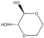 trans-1,4-Dioxane-2,3-diol 98% Structure