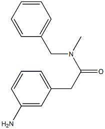 2-(3-aminophenyl)-N-benzyl-N-methylacetamide Struktur