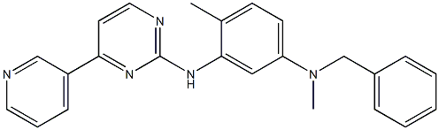 N1-benzyl-N1,4-dimethyl-N3-(4-(pyridin-3-yl)pyrimidin-2-yl)benzene-1,3-diamine Structure