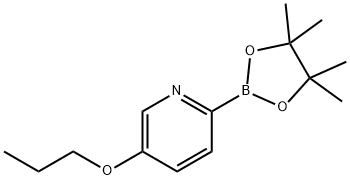 3-羟基-2,3-二甲基丁-2-基氢(5-丙氧基吡啶-2-基)硼酸酯, 2223053-90-3, 结构式