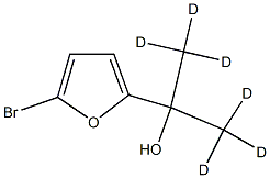 2-Bromo-5-(1-hydroxy-1-methylethyl-d6)-furan,1643538-60-6,结构式