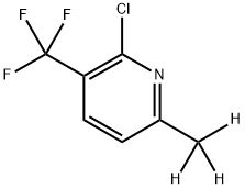 2-Chloro-3-(trifluoromethyl)-6-(methyl-d3)-pyridine,1185313-66-9,结构式