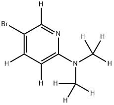 3-Bromo-6-dimethylaminopyridine-d9 Structure