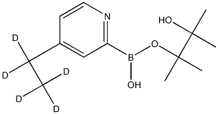 4-(Ethyl-d5)-pyridine-2-boronic acid pinacol ester Struktur