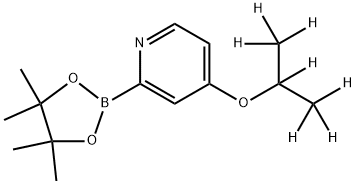 4-(iso-Propoxy-d7)-pyridine-2-boronic acid pinacol ester Struktur